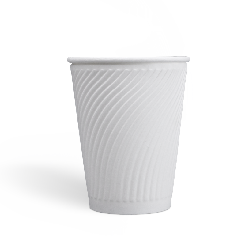 12oz 100% Plastic Free Embossed Paper Cucurbitulae